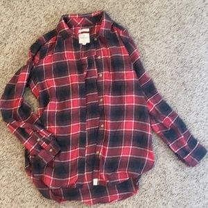 Plaid flannel shirt